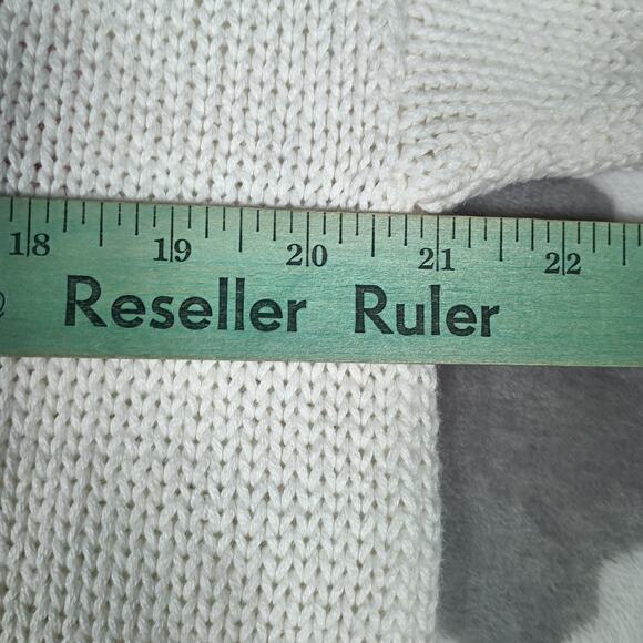 Vintage Cape Isle Knitters Sweater Womens Large Short Sleeve Floral 80s Knit - Picture 6 of 9